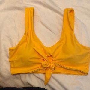 Yellow swimsuit top never worn